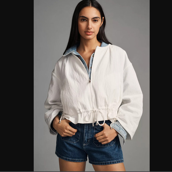 Anthropologie Jackets & Blazers - Maeve Beach Parachute Bomber Jacket - New Large